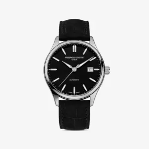 Leather Watch In Black